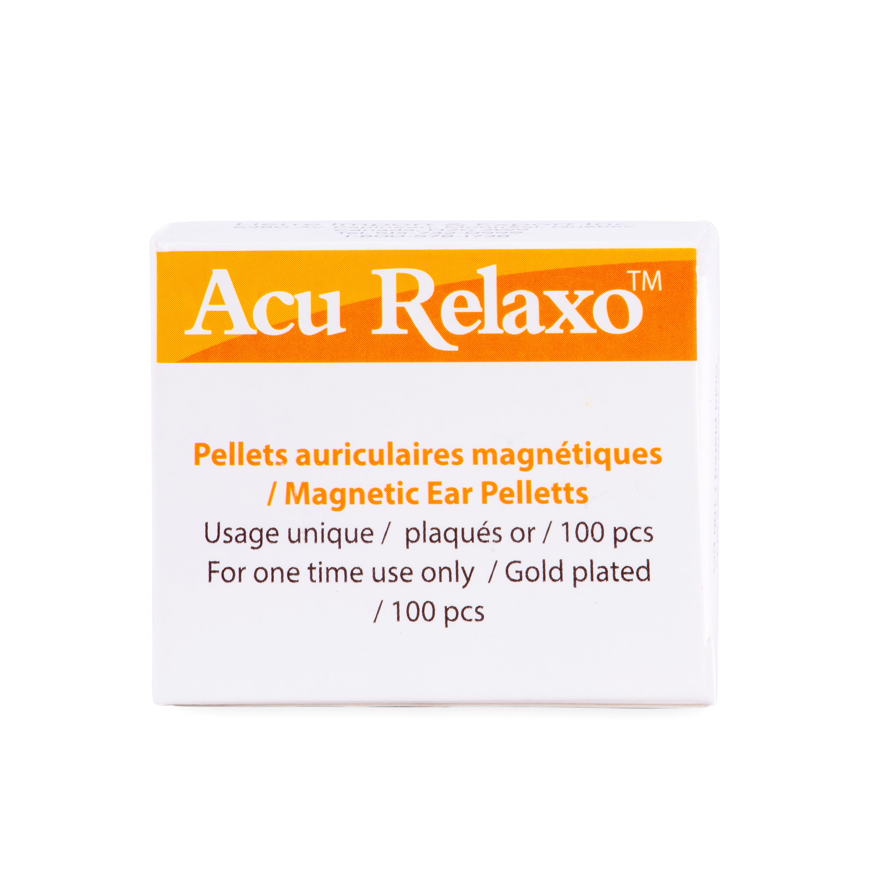 Acu Relaxo Gold-plated Magnetic Pellets 100 Gauss Ear pellets