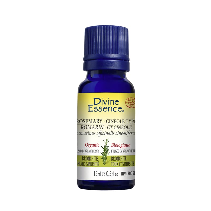 Rosemary Cineole Type Organic Essential Oil 15ml, DIVINE ESSENCE
