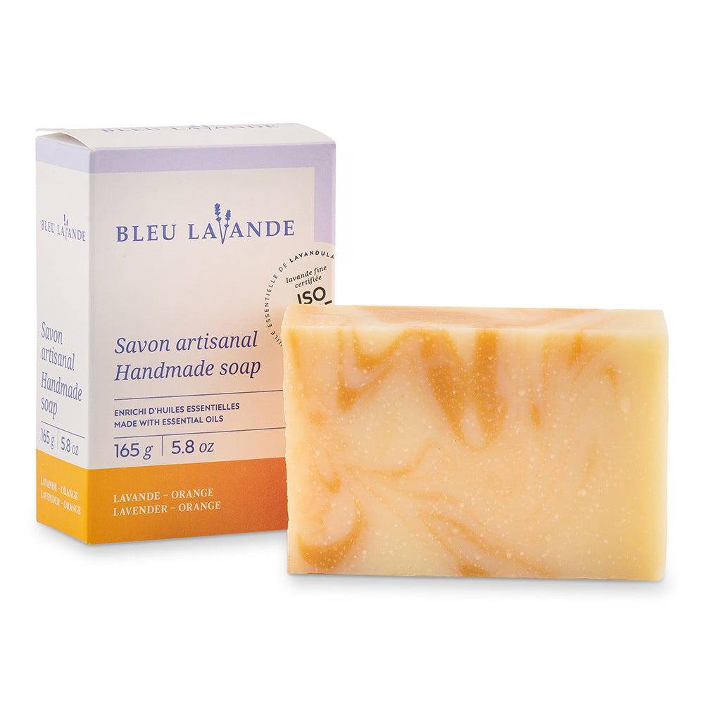 Blue Lavande Handmade lavender & orange body soap - 165 g