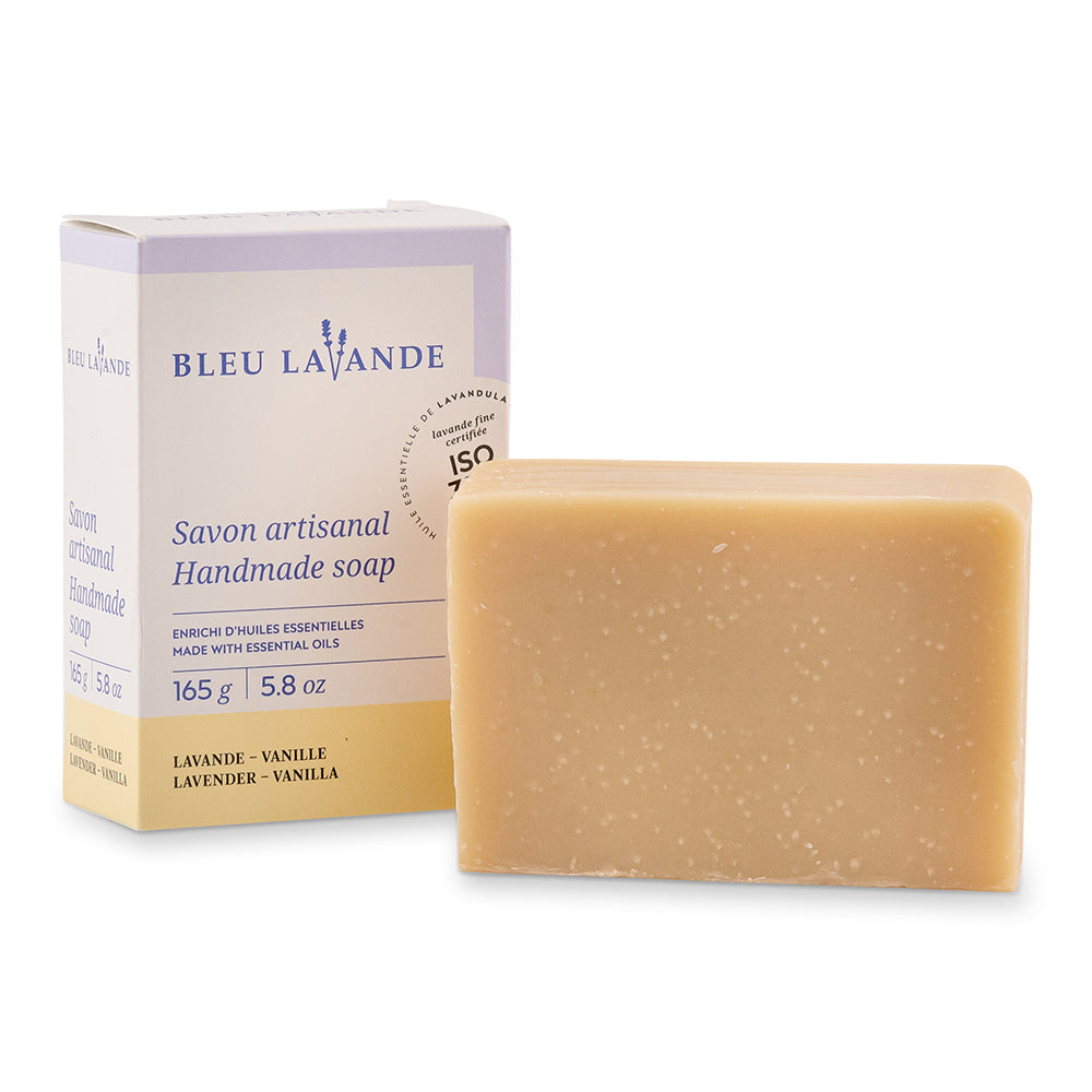 Blue Lavande Handmade lavender & vanilla body soap - 165 g