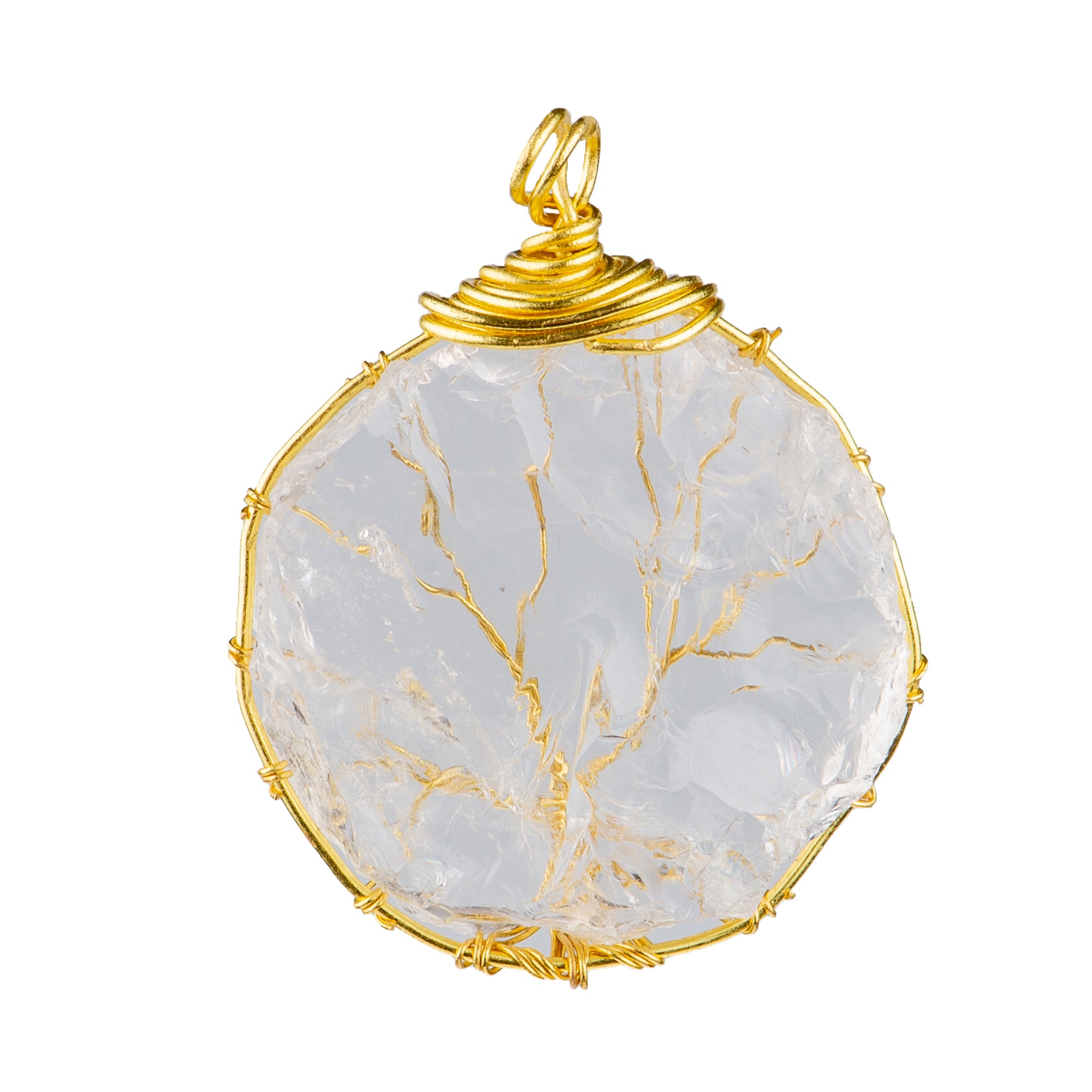 Clear Quartz Tree of Life Pendant