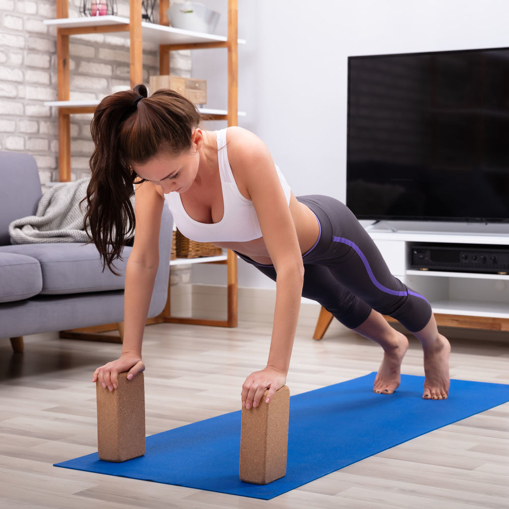 Natural Cork Yoga Block, Workout Cork Yoga Block, Massage