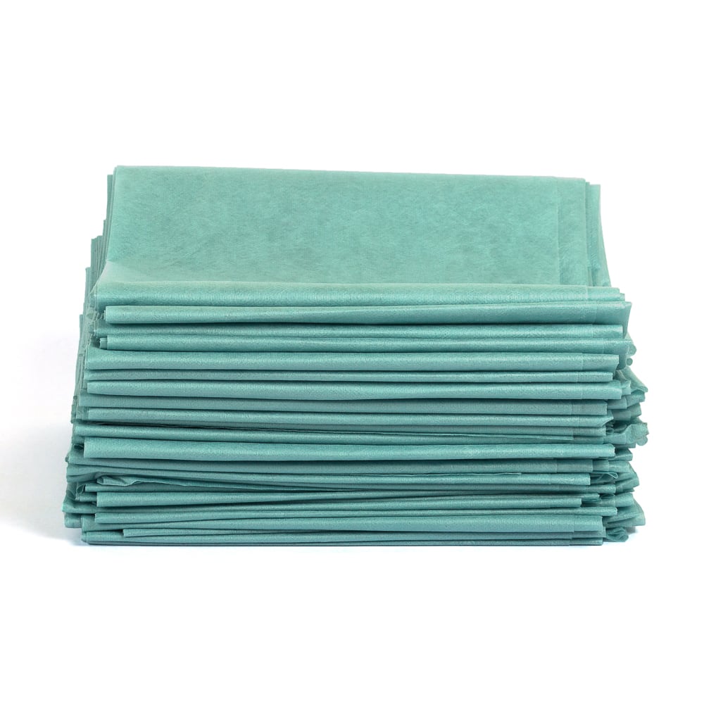 Disposable Poly Table Sheets Green (box)