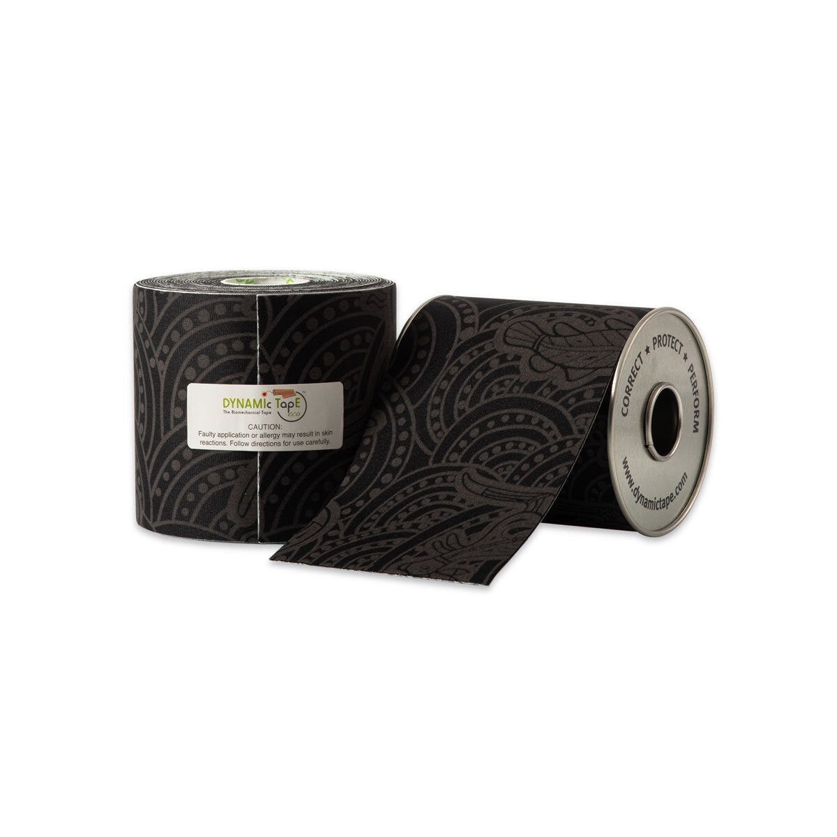 Dynamic Tape ECO Black with Grey Tattoo 7.5cmx5m