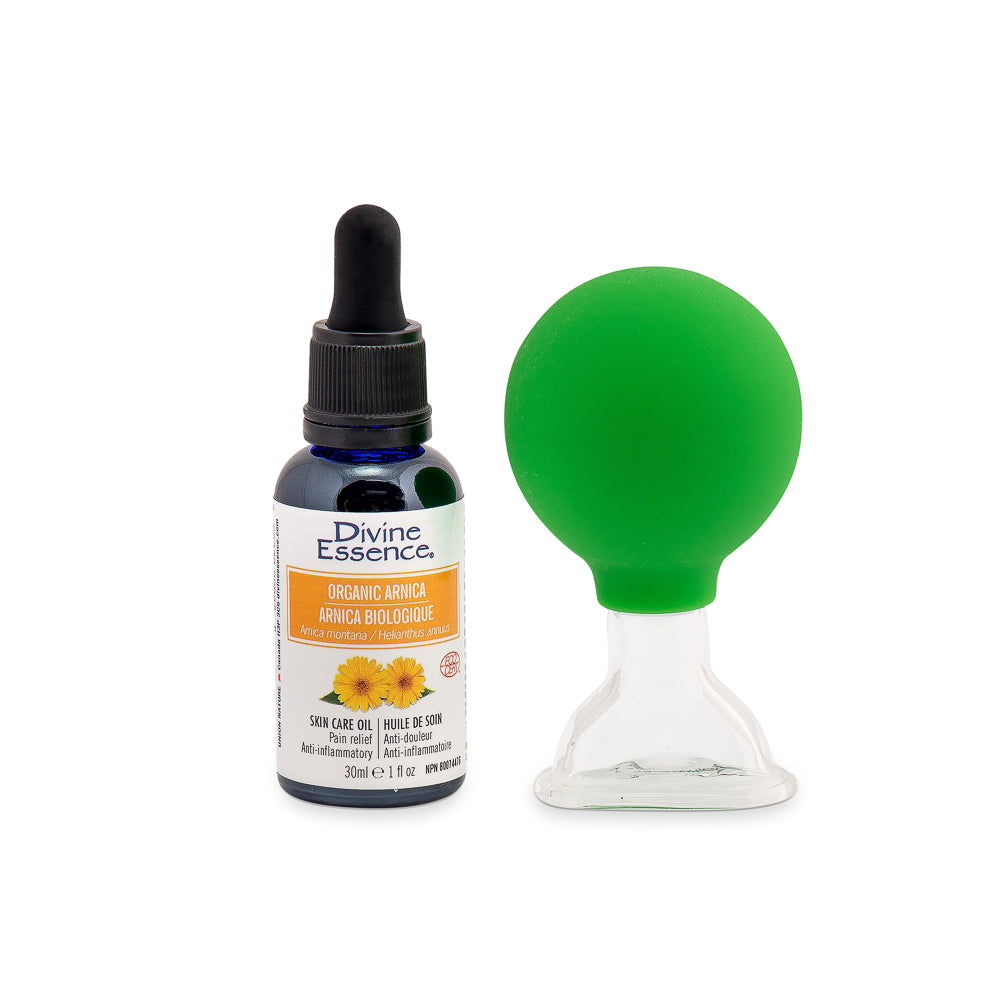 Jade Soft® Glass Facial Cupping + Organic Beauty Oil Kit