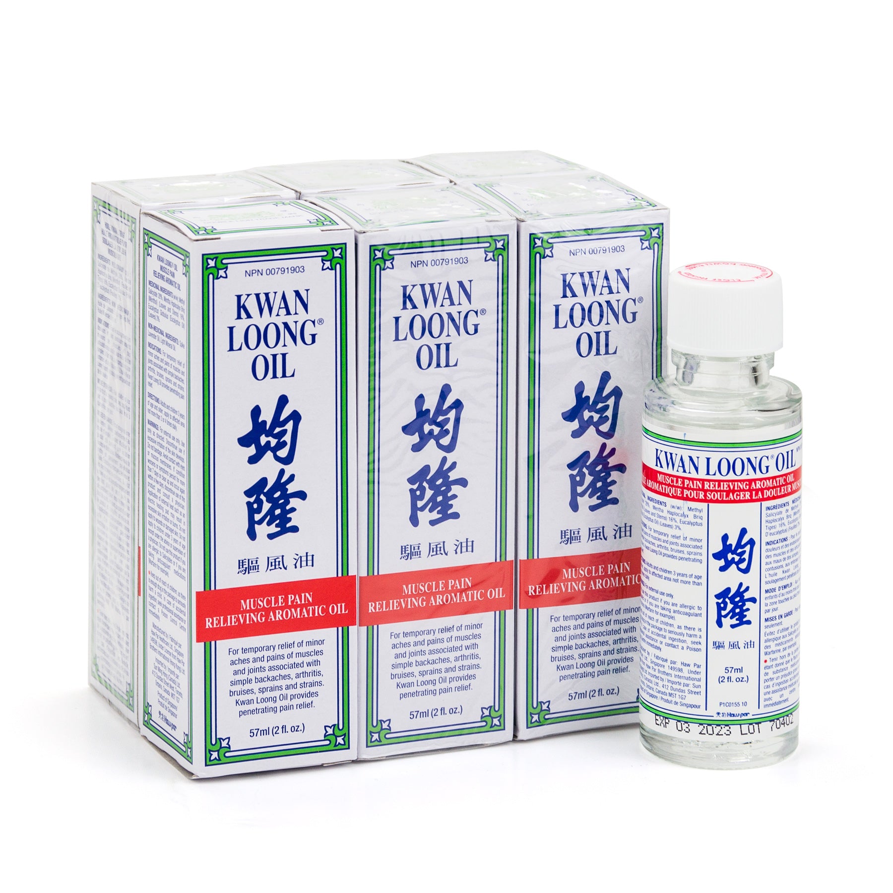Kwan Loong - huile aromatique pour soulager la douleur - 57ml