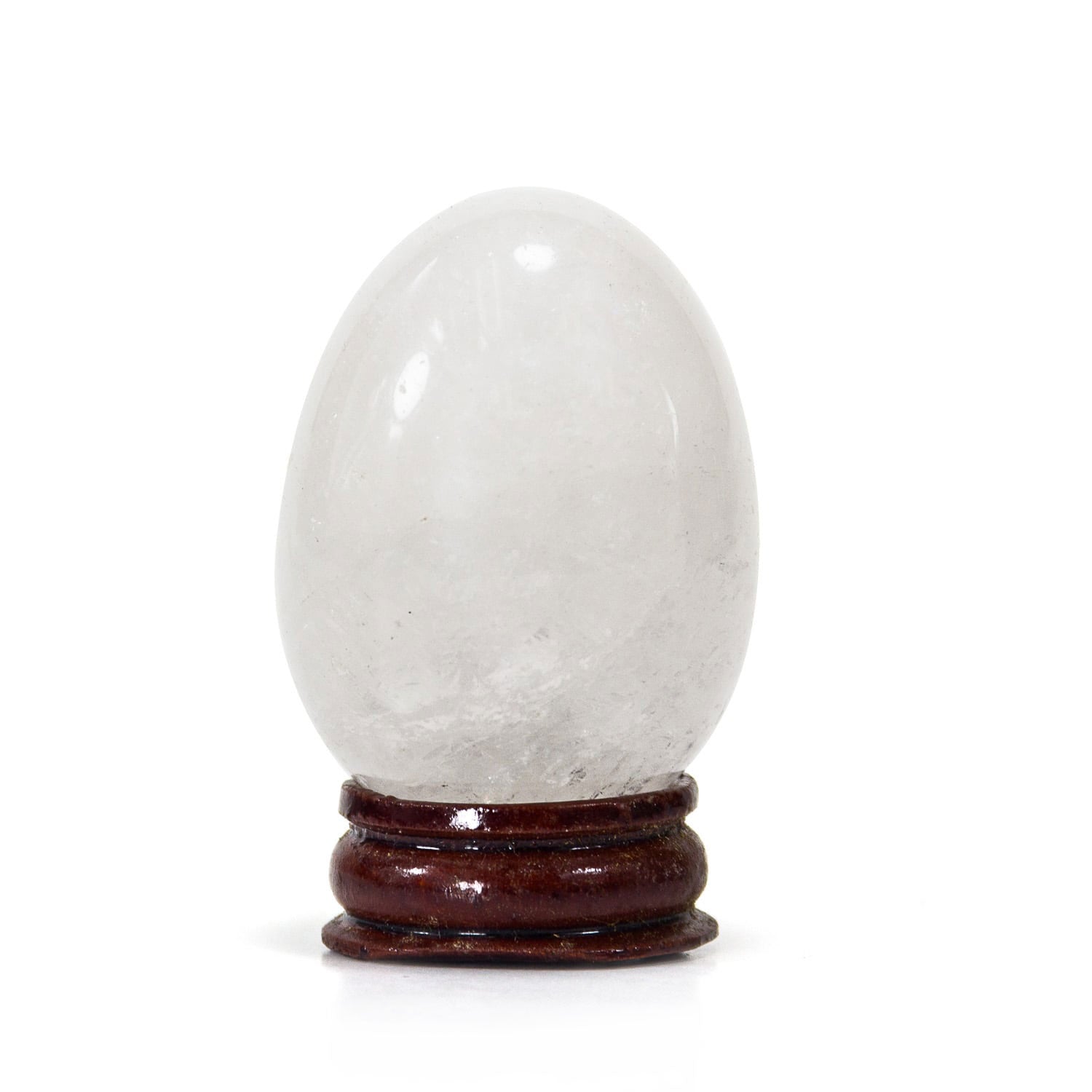 Natural Handcarved Clear Quartz Gemstone Egg