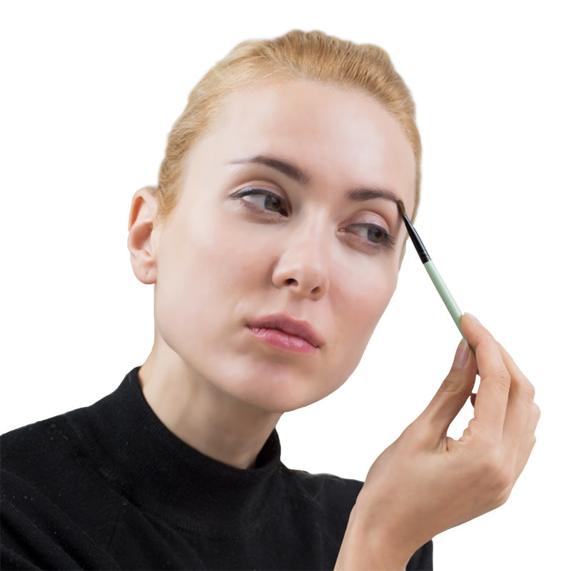 Makeup Brush Set with Natural Bristles (10pcs)