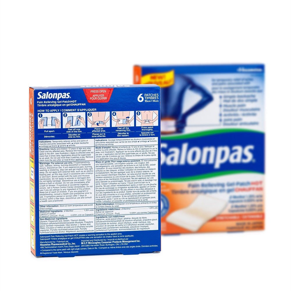 Salonpas Pain Relieving Gel-Patch Hot