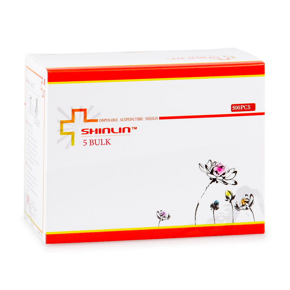 Aiguilles d'acupuncture ShinLin® par 5 (500pcs/boîte)