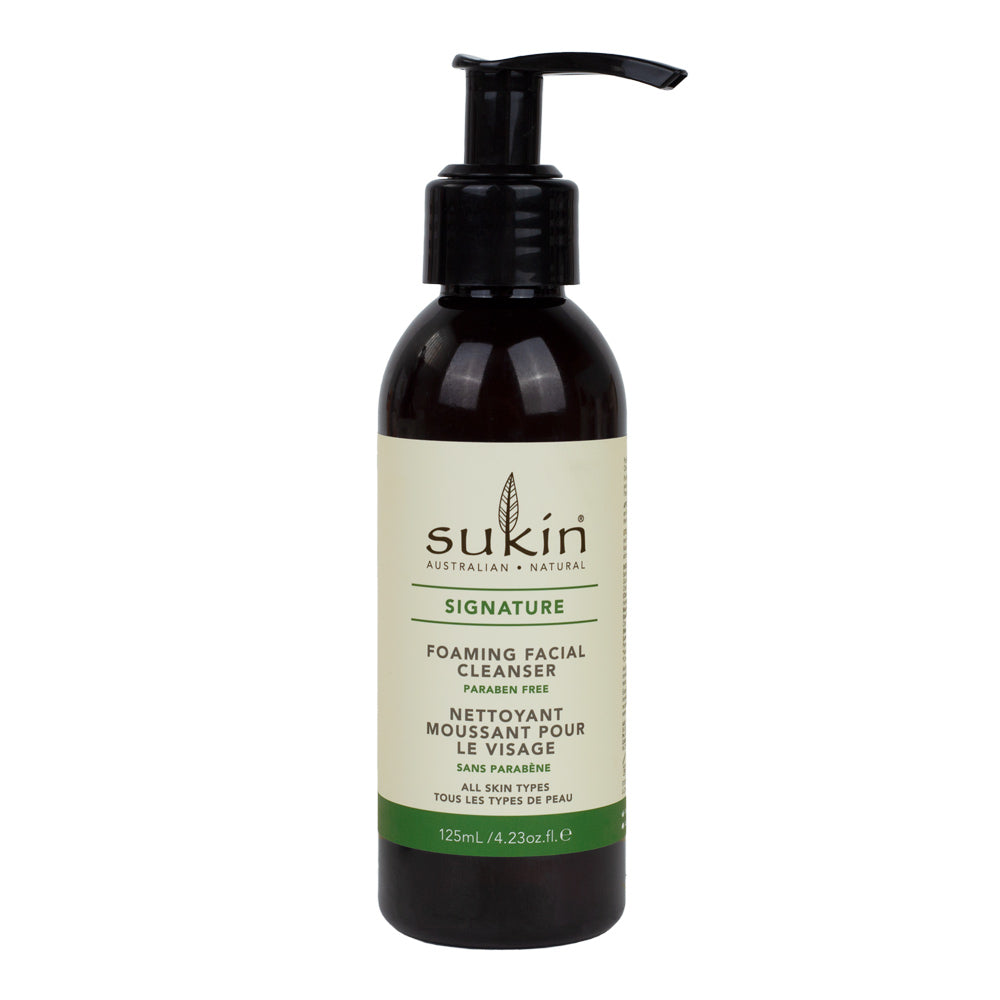 Sukin - Nettoyant moussant pour le visage, avec pompe 125 ml