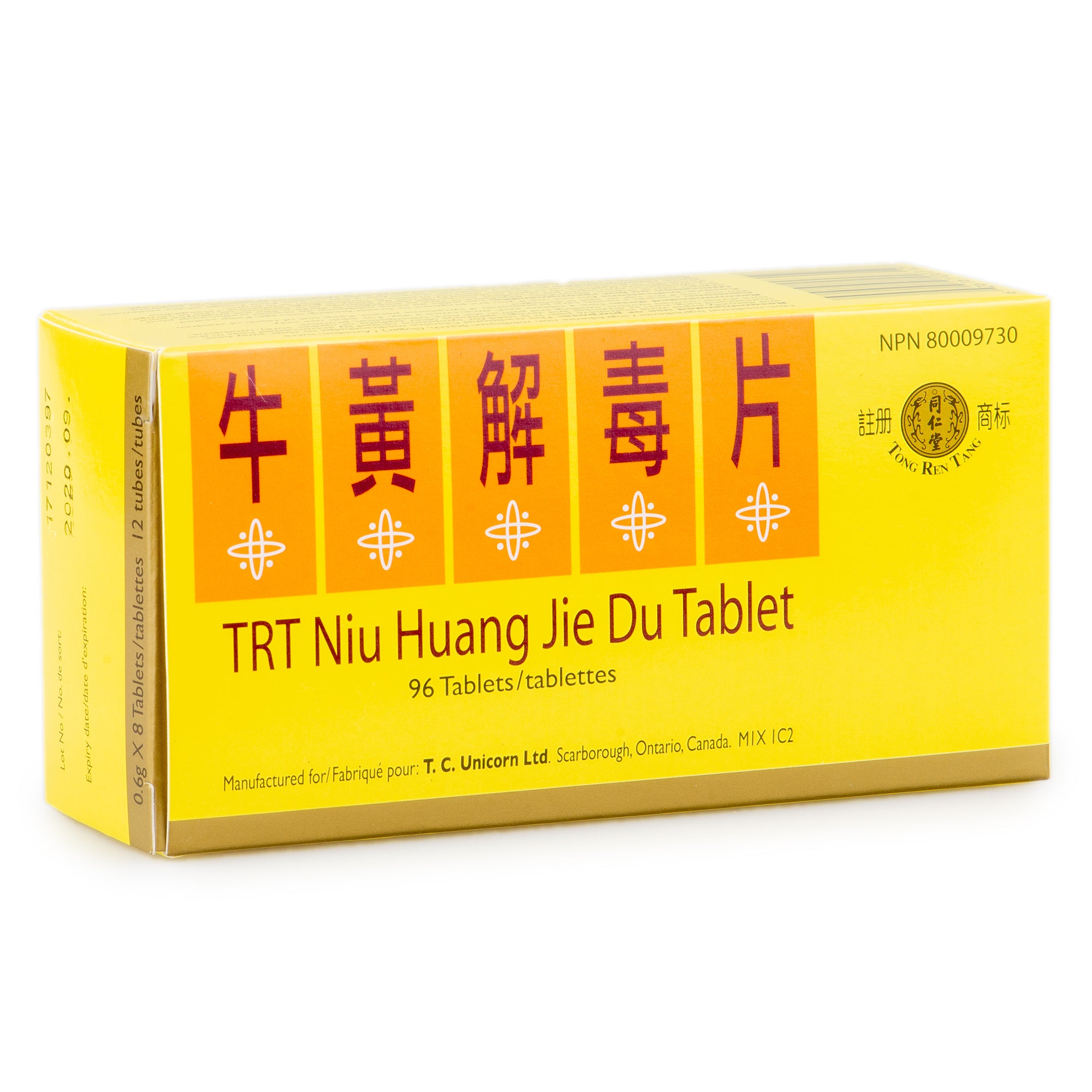 Chinese Herbs TRT Niu Huang Jie Du Tablet