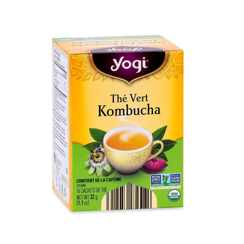 Yogi Tea Green Tea Kombucha Herbal Tea, 32g 16 tea bags