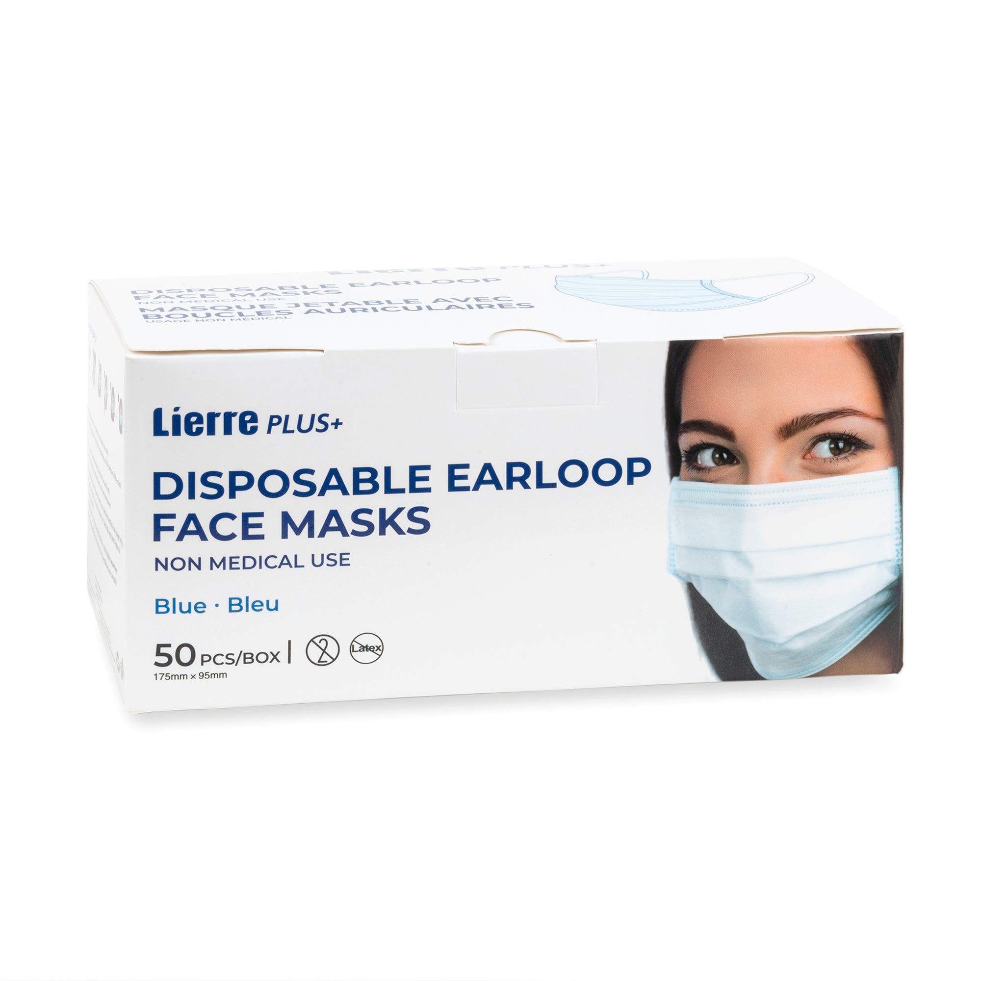 Lierre Plus disposable earloop face masks (BPF>95%) 50pcs