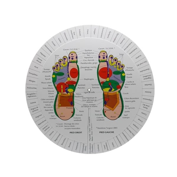 Feet Reflexology Wheel (French)