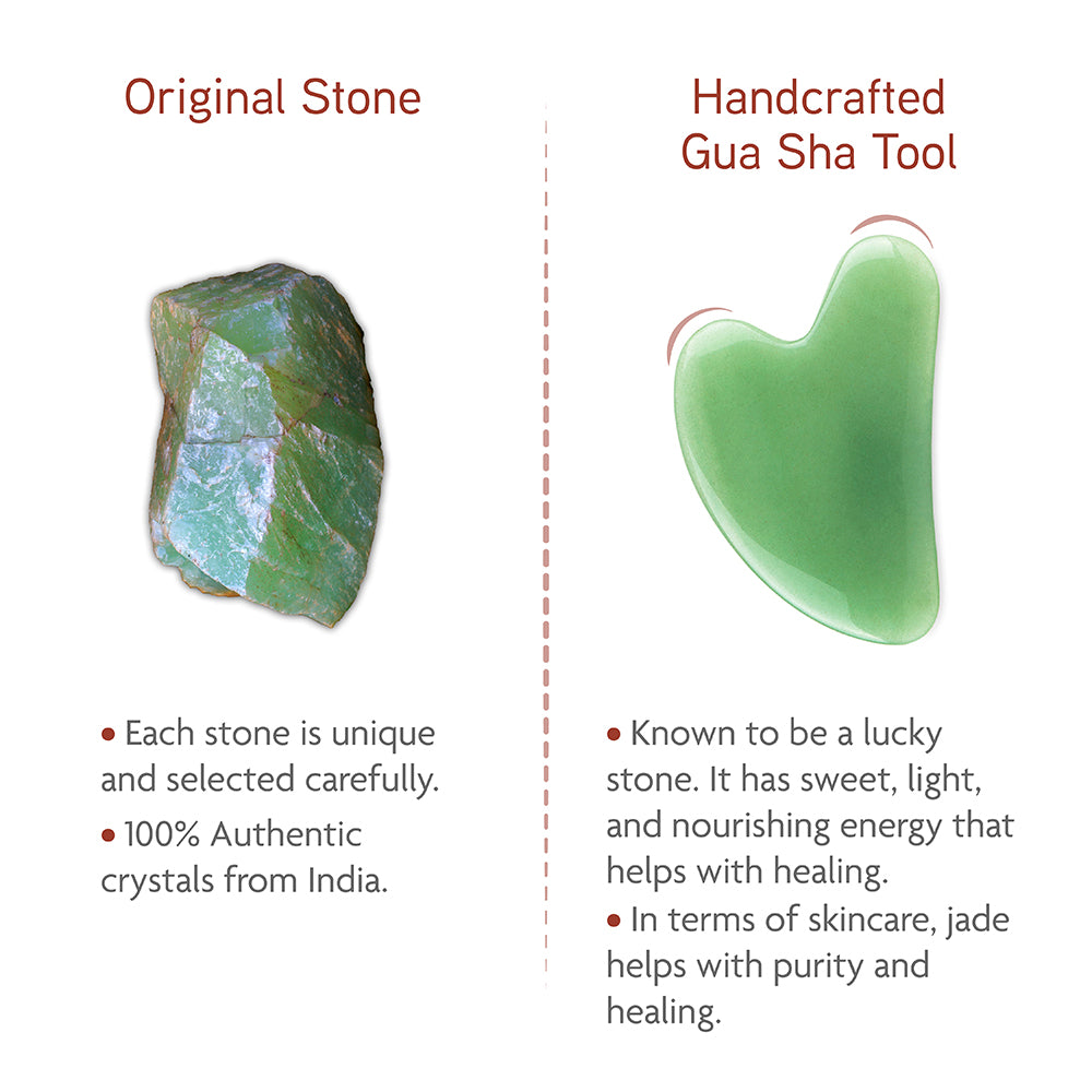 Thera Crystals® Jade Facial Gua Sha - Heart Shape 