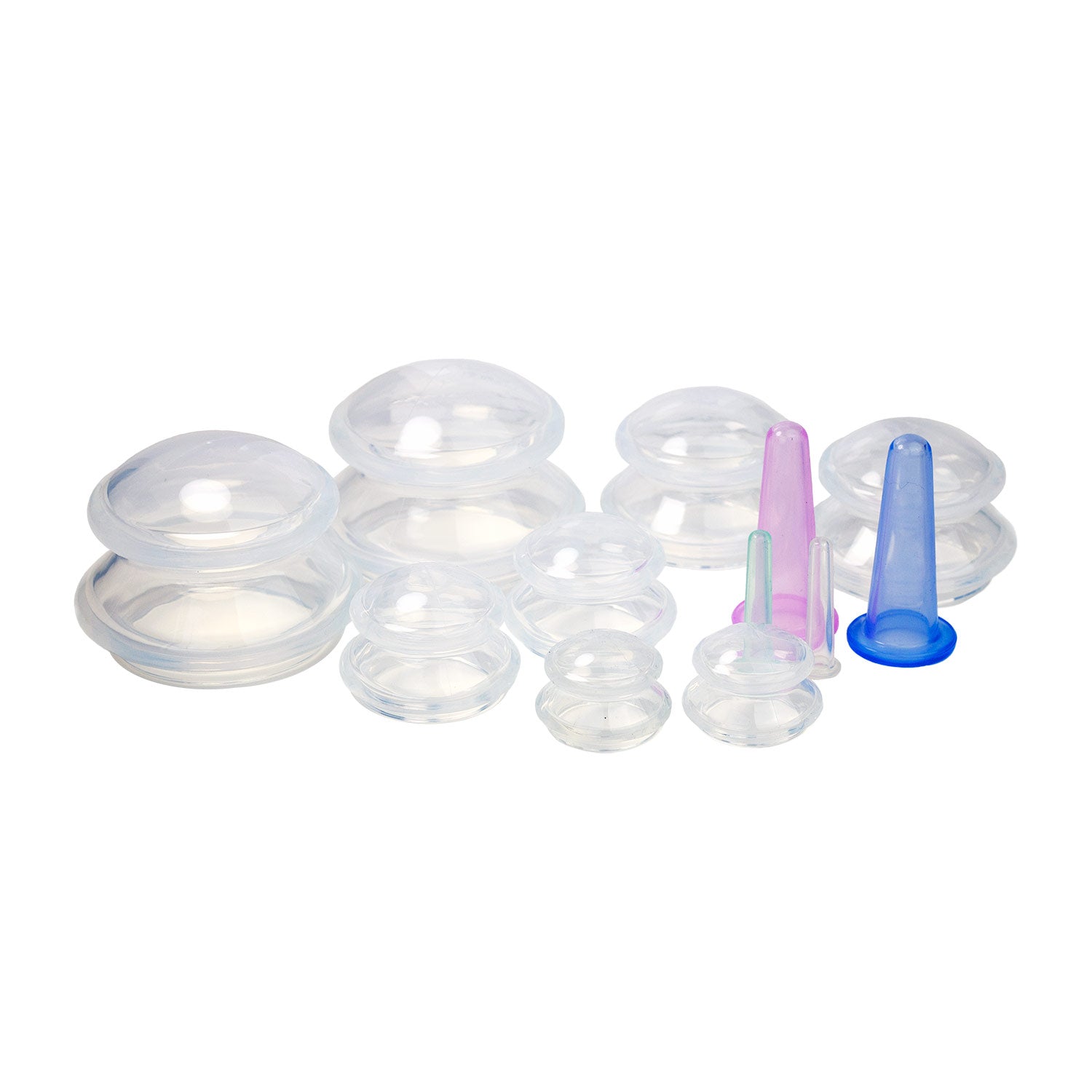 Natural Balance body and face massage silicone cupping set 12pcs