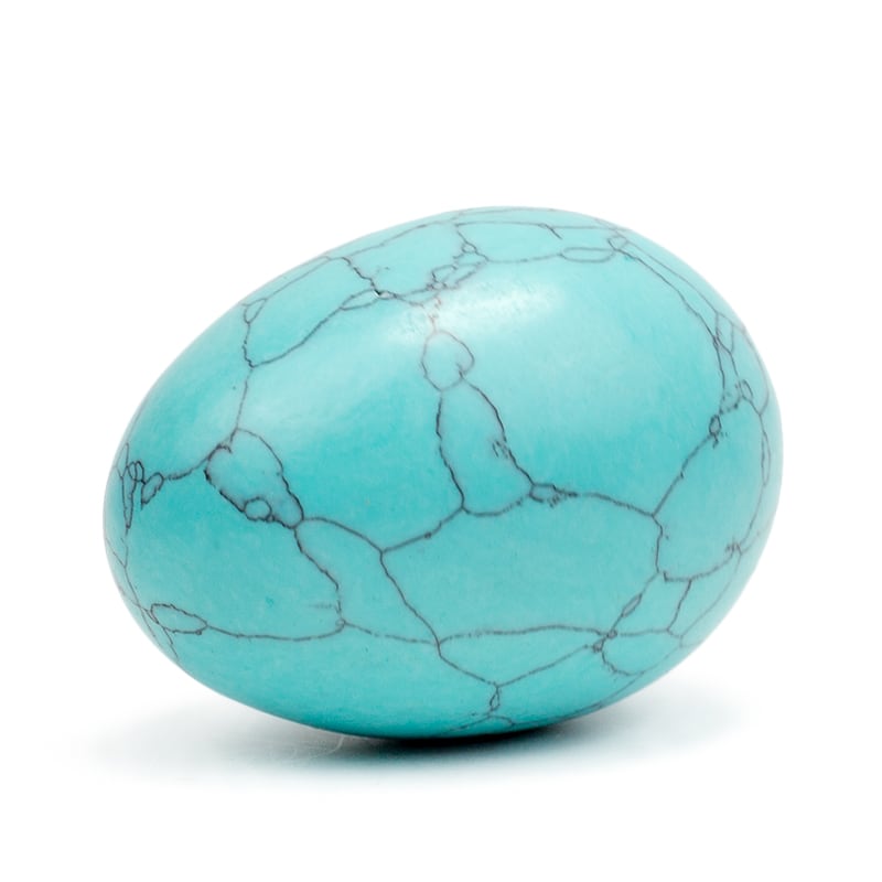 Natural Handcarved Turquoise Gemstone Egg