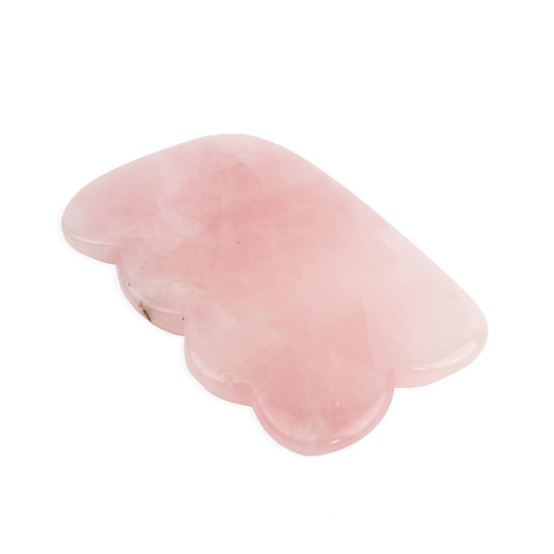 Rose Quartz Gua Sha (Wave Shape) -  Thera Crystals™ 