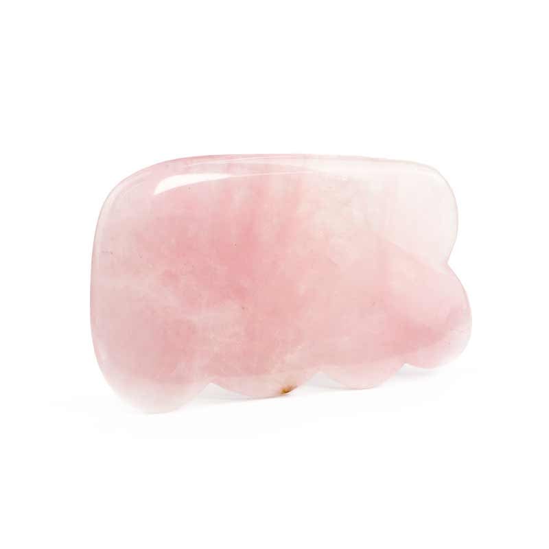 Rose Quartz Gua Sha (Wave Shape) -  Thera Crystals™ 