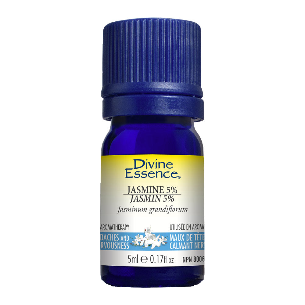 Jasmine Essential Oil 5% 5ml, DIVINE ESSENCE