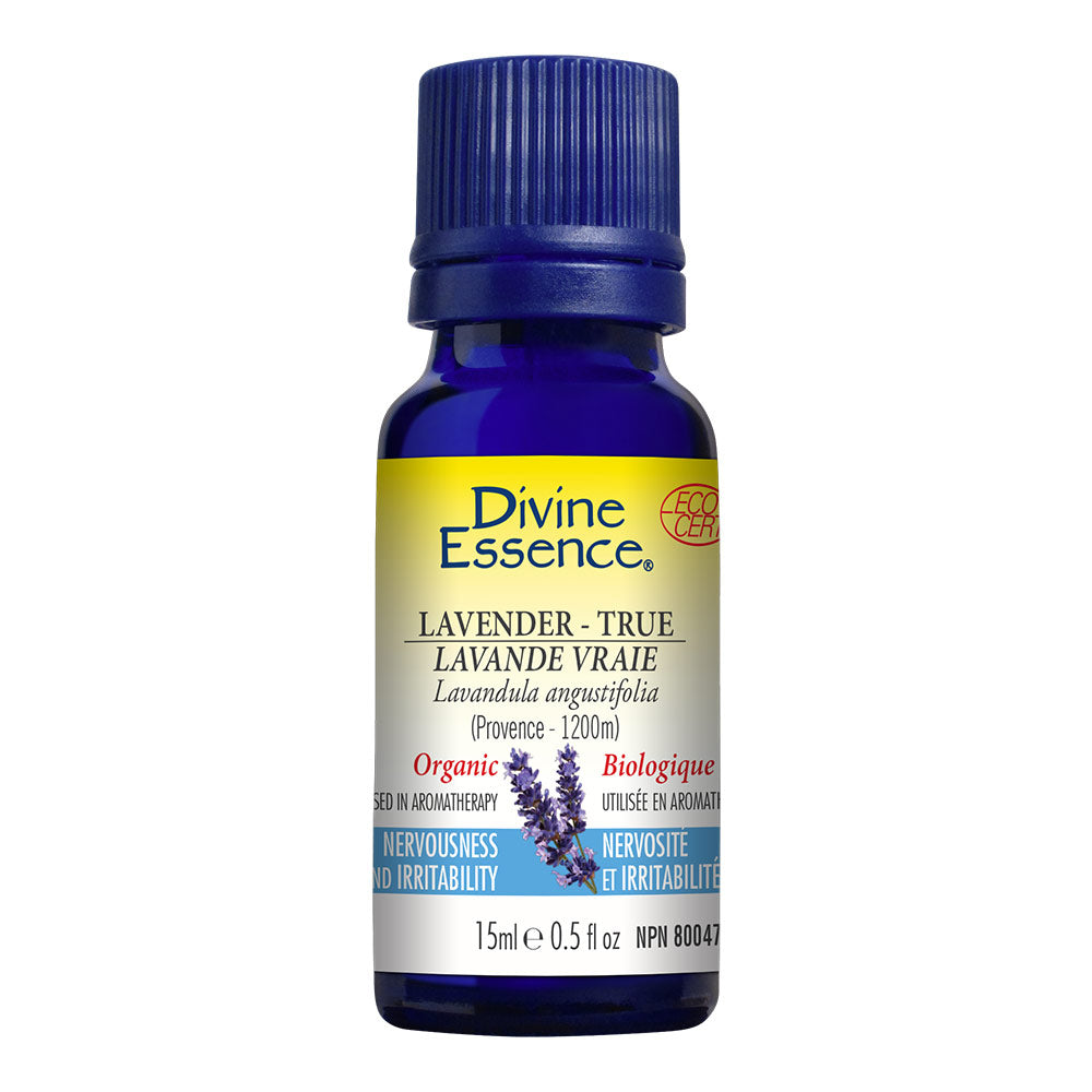 Lavender True Organic Essential Oil 15ml, DIVINE ESSENCE
