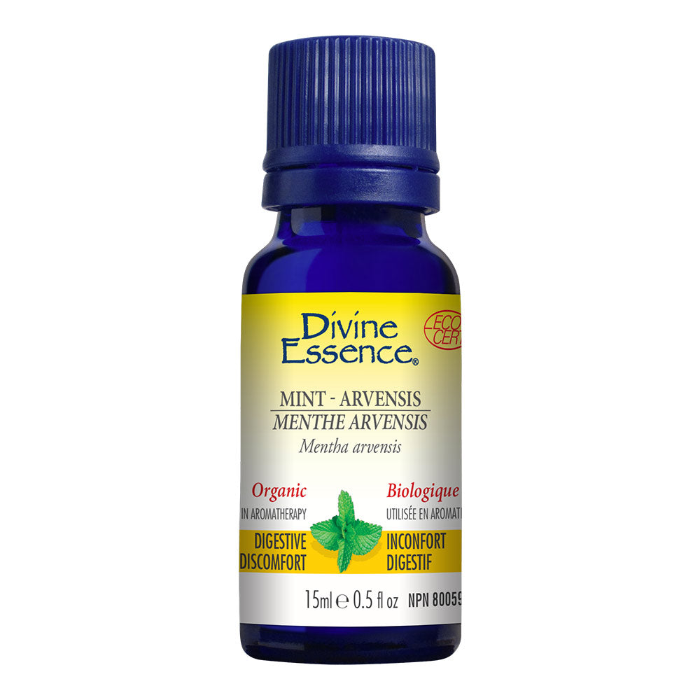 Mint Arvensis (Cornmint) Organic Essential Oil 15ml, DIVINE ESSENCE