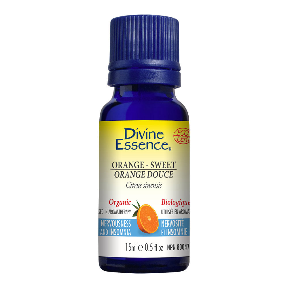 Orange Sweet Organic Essential Oil, DIVINE ESSENCE