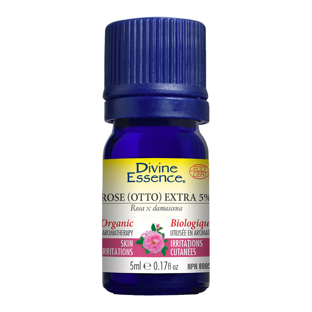 Rose (Otto) Extra 5% Organic Essential Oil 5ml, DIVINE ESSENCE