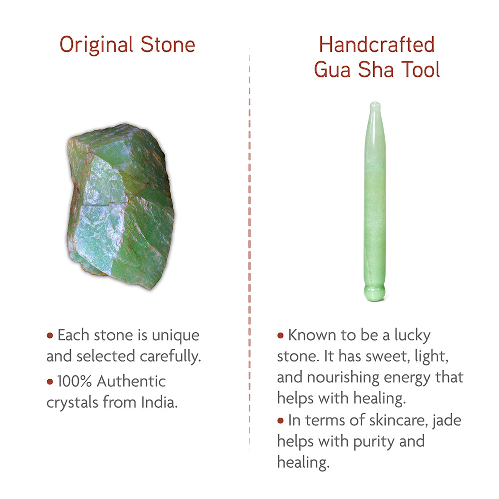 Jade Gua Sha (pencil shape) - Thera Crystals®