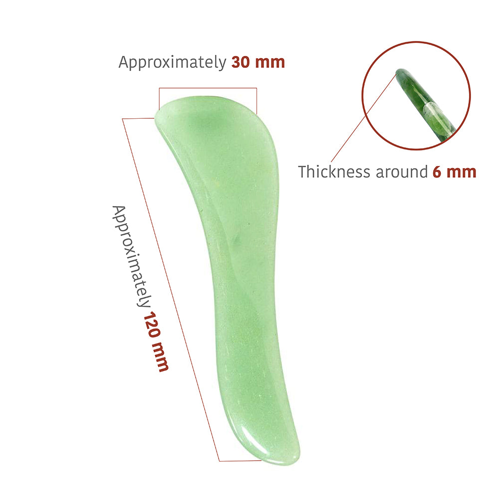 Jade Gua Sha (S shape) - Thera Crystals®