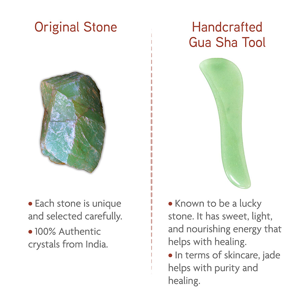 Jade Gua Sha (S shape) - Thera Crystals®