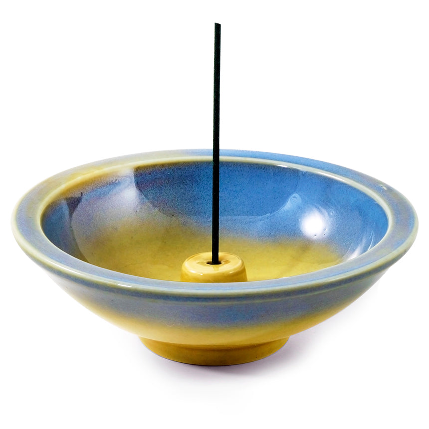 Shoyeido Round Incense Holder - Azure