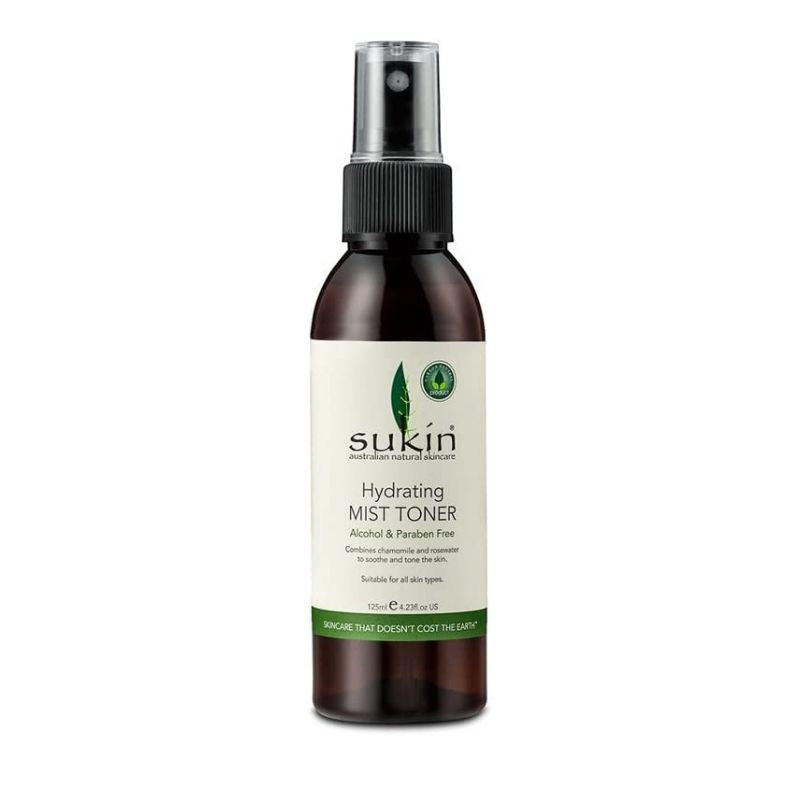 Sukin Hydrating Mist Toner, Paraben& Alcohol Free 125ml/4.23 oz.fl