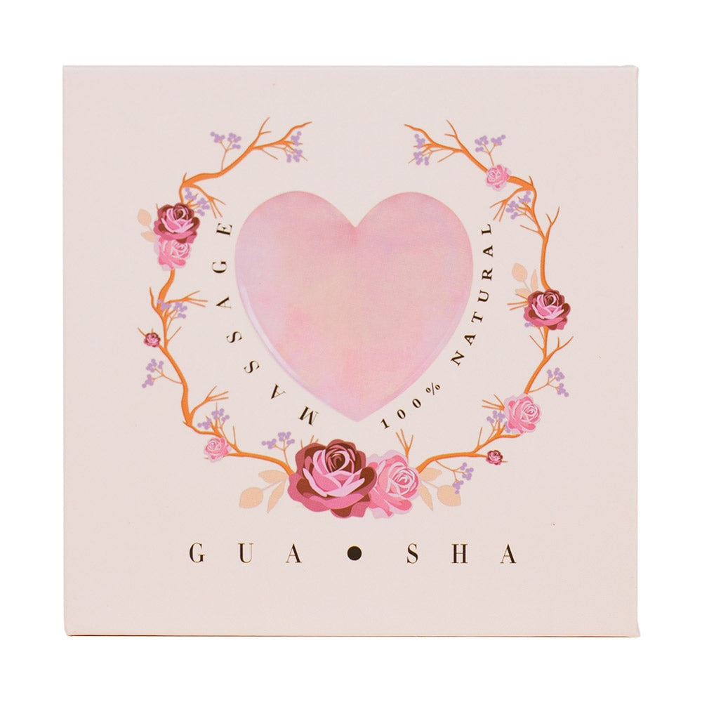 Rose Quartz Sculptor Gua Sha (Heart Shape)  -  Thera Crystals™ 