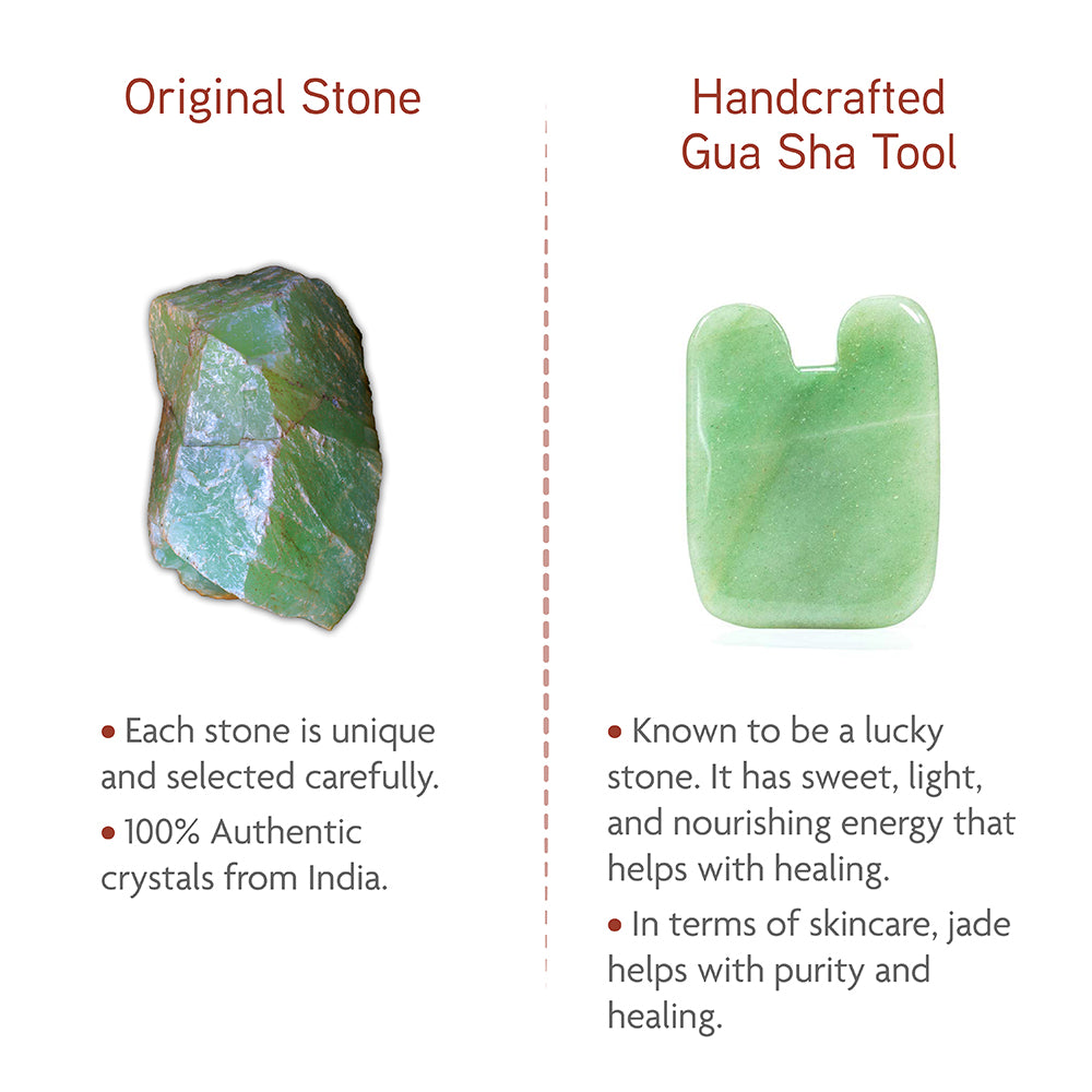 Jade Gua Sha (tooth shape) - Thera Crystals®