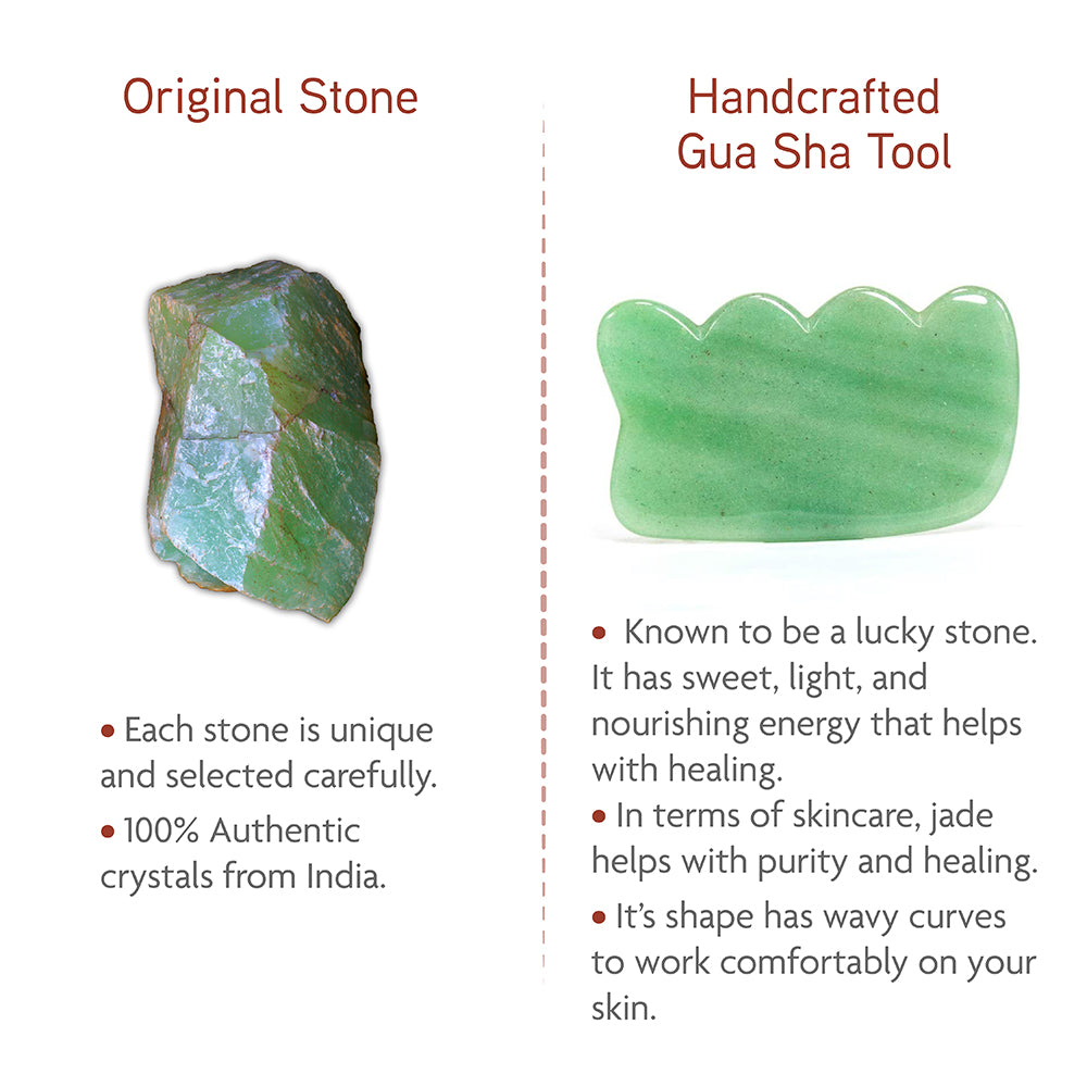 Jade Gua Sha (Wave shape) - Thera Crystals®