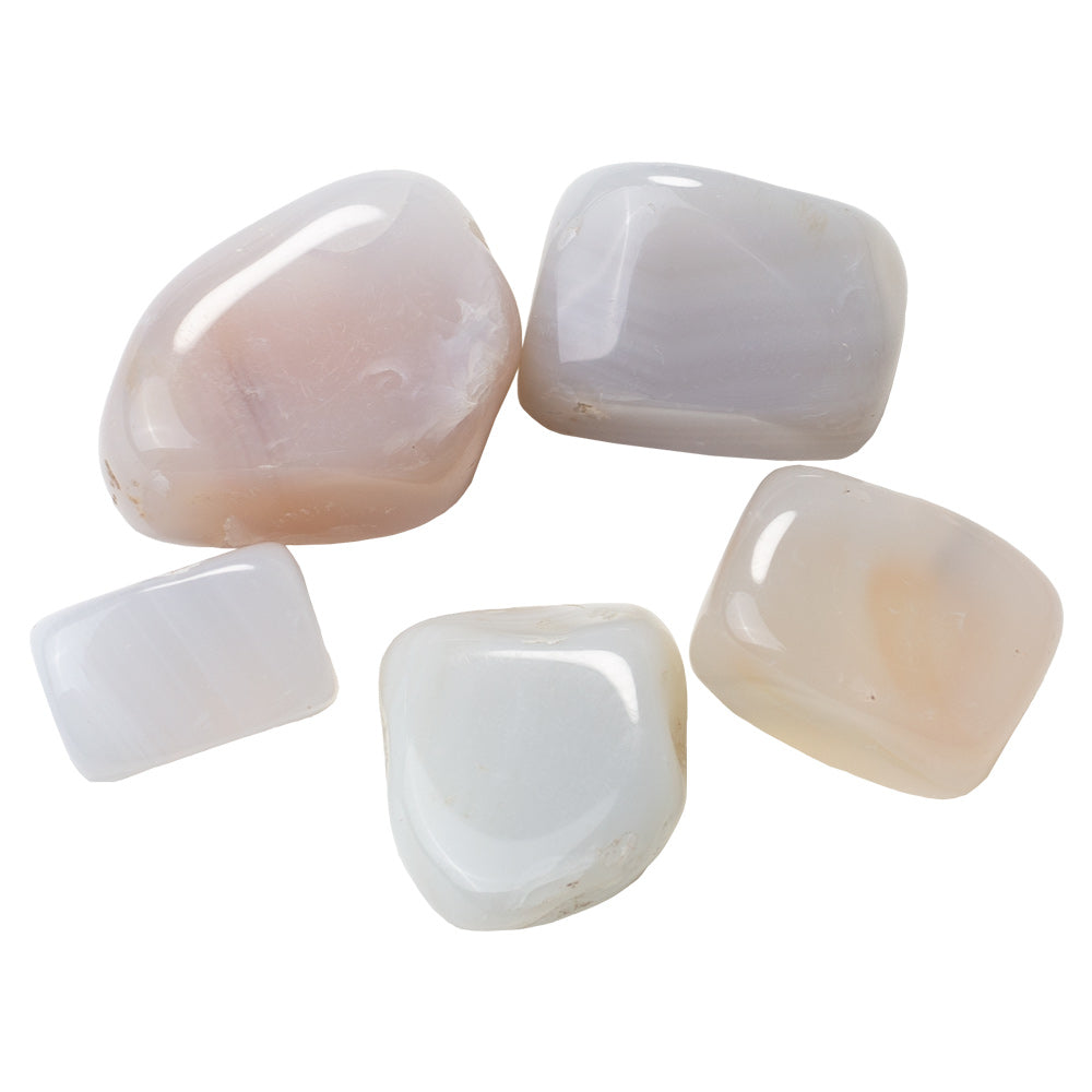 White Agate Tumbled Stones